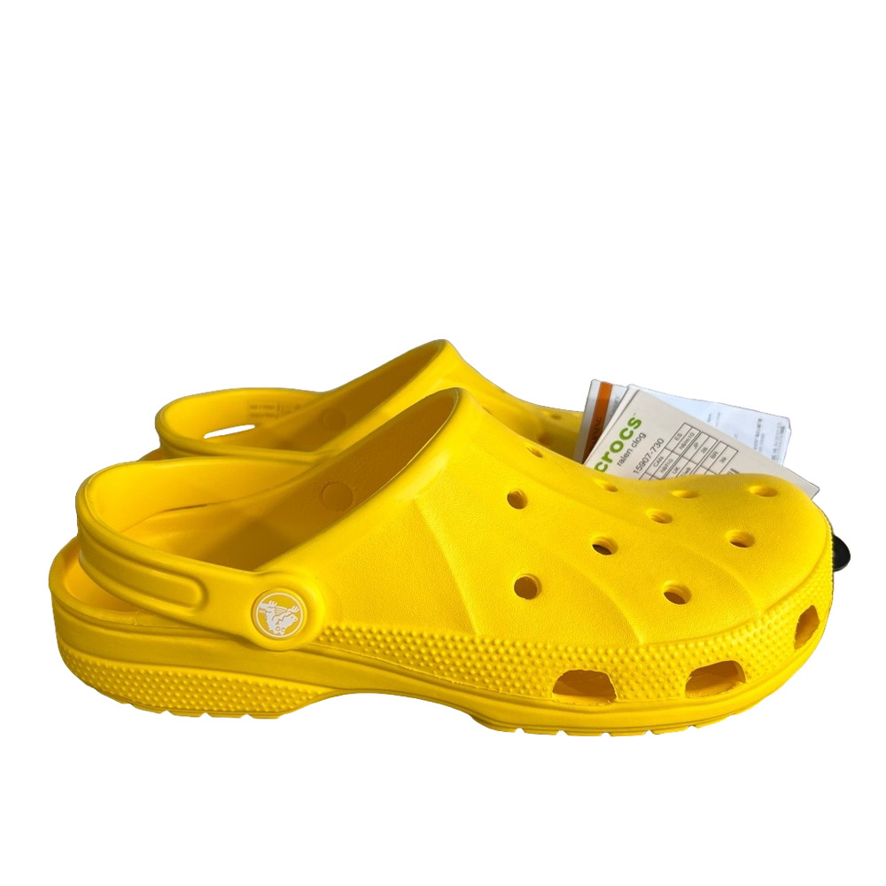 CROCS NEW Unisex Ralen Yellow Clog Size 8 or 10 #B1866 - Picture 2 of 8